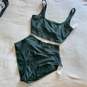 Aerie NWT green bikini set